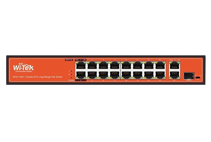 Неуправляемый коммутатор Wi-Tek WI-PS518G (v3) Неуправляемый коммутатор Wi-Tek WI-PS518G (v3)