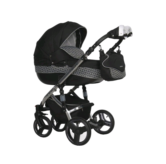 Детская универсальная коляска RIKO Brano 3 в 1 Silver Black Детская универсальная коляска RIKO Brano 3 в 1 Silver Black