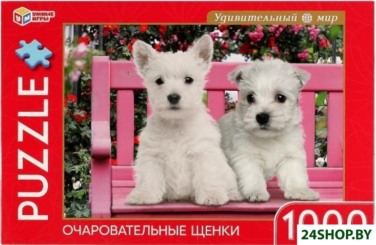 Пазл Умные игры Очаровательные щенки 4680107925466 (1000 эл) Пазл Умные игры Очаровательные щенки 4680107925466 (1000 эл)