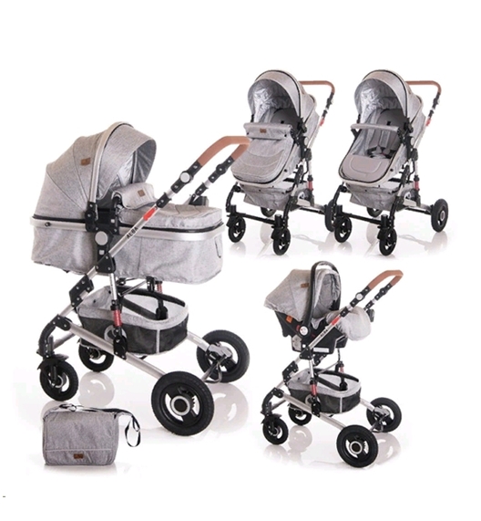 Универсальная коляска Lorelli (Bertoni) Alba Set (3 в 1, серый) (10021472061) Универсальная коляска Lorelli (Bertoni) Alba Set (3 в 1, серый) (10021472061)