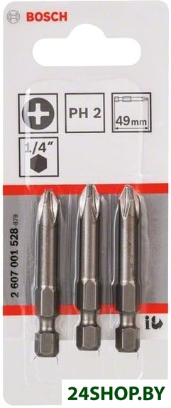 Набор бит Bosch 2607001528 (3 предмета) Набор бит Bosch 2607001528 (3 предмета)