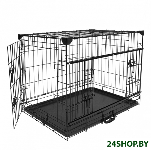 Клетка для животных Duvo Plus Pet Kennel Small 780/480/DV (черный) Клетка для животных Duvo Plus Pet Kennel Small 780/480/DV (черный)