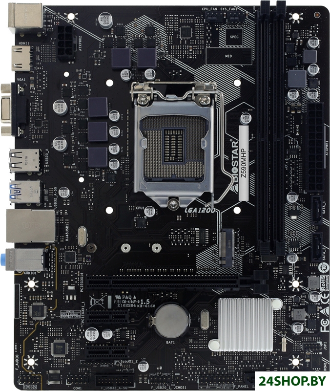Материнская плата BIOSTAR Z590MHP Ver. 6.0 Материнская плата BIOSTAR Z590MHP Ver. 6.0