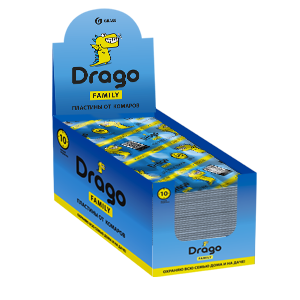 GraSS Drago Пластины от комаров, 10шт GraSS Drago Пластины от комаров, 10шт
