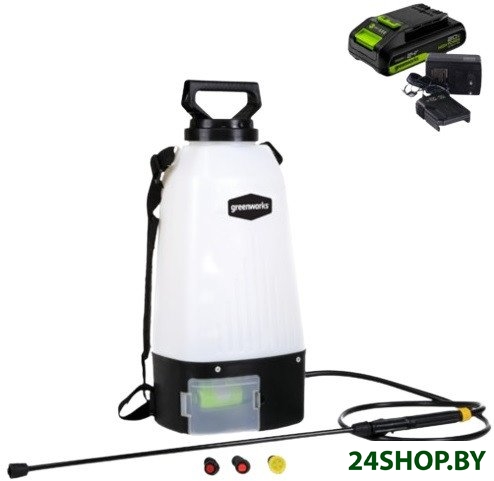 Аккумуляторный опрыскиватель Greenworks GSP1250K2 5300307UA (с АКБ) Аккумуляторный опрыскиватель Greenworks GSP1250K2 5300307UA (с АКБ)