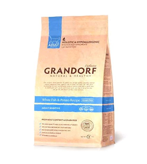 Сухой корм для кошек Grandorf White Fish and Brown Rice Indoor (0,4 кг) Сухой корм для кошек Grandorf White Fish and Brown Rice Indoor (0,4 кг)