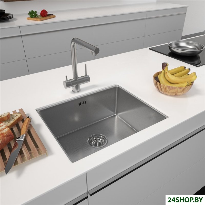 Кухонная мойка ARFEKA ECO AR 550*450 SATIN DECOR MILLET GRAINS Кухонная мойка ARFEKA ECO AR 550*450 SATIN DECOR MILLET GRAINS