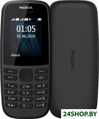 Мобильный телефон Nokia 105 Dual SIM (2019) (черный) Мобильный телефон Nokia 105 Dual SIM (2019) (черный)