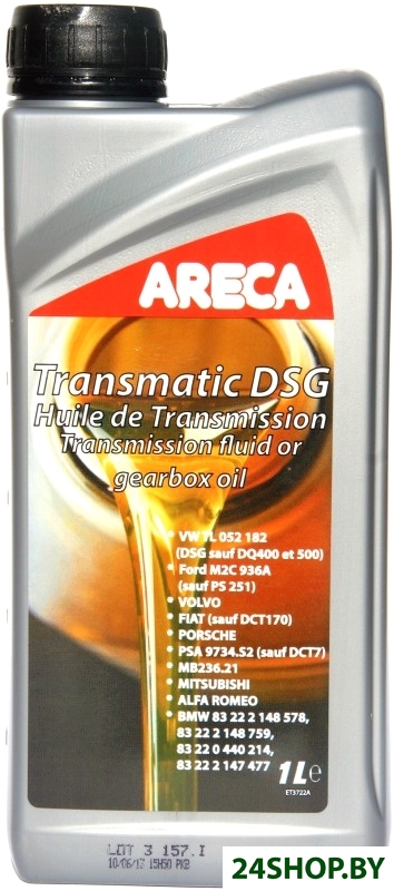 Трансмиссионное масло Areca Transmatic DSG 1л Трансмиссионное масло Areca Transmatic DSG 1л