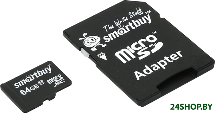 Карта памяти Smart Buy microSDXC SB64GBSDCL10-01LE 64GB (с адаптером) Карта памяти Smart Buy microSDXC SB64GBSDCL10-01LE 64GB (с адаптером)