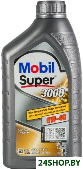 Моторное масло Mobil Super 3000 X1 5W-40 1л Моторное масло Mobil Super 3000 X1 5W-40 1л