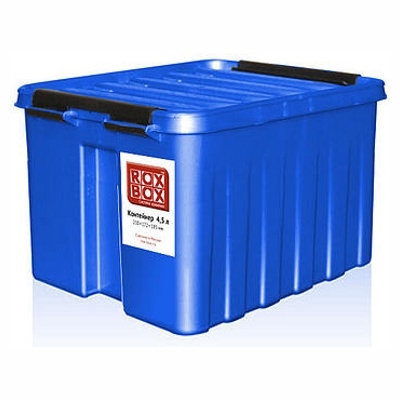 Контейнер Rox Box 4,5 л (с крышкой, цвет - синий) Контейнер Rox Box 4,5 л (с крышкой, цвет - синий)