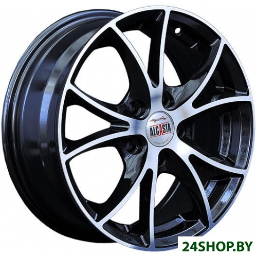 Литые диски Alcasta M07 16x6 5x114.3мм DIA 66.1мм ET 50мм BKF Литые диски Alcasta M07 16x6 5x114.3мм DIA 66.1мм ET 50мм BKF