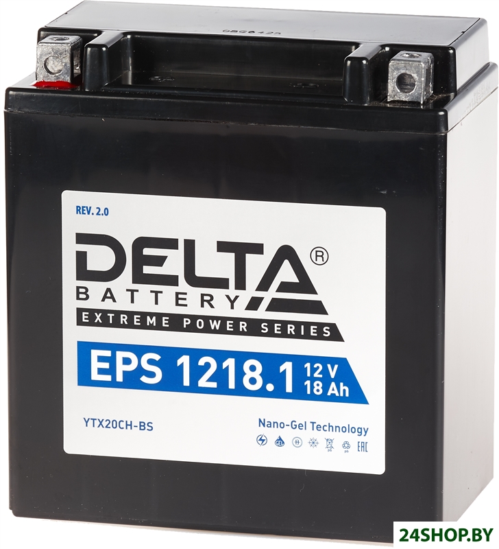 Мотоциклетный аккумулятор Delta EPS 1218.1 (18 А·ч) Мотоциклетный аккумулятор Delta EPS 1218.1 (18 А·ч)