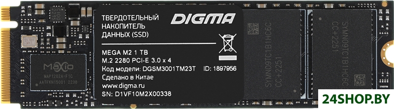 SSD Digma Mega M2 1TB DGSM3001TM23T SSD Digma Mega M2 1TB DGSM3001TM23T