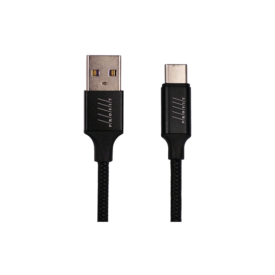 Кабель Profit QY-18 USB Type-C 1 м (черный) Кабель Profit QY-18 USB Type-C 1 м (черный)