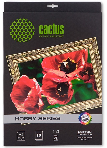 Холст CACTUS Хлопковый холст A3 340 г/кв.м. 10 листов (CS-СGA326010) Холст CACTUS Хлопковый холст A3 340 г/кв.м. 10 листов (CS-СGA326010)
