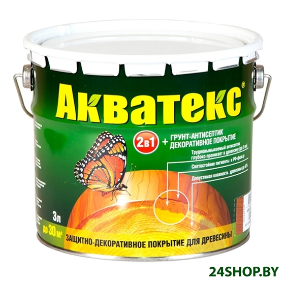 Пропитка Акватекс Пропитка на алкидной основе (калужница, 3 л) Пропитка Акватекс Пропитка на алкидной основе (калужница, 3 л)