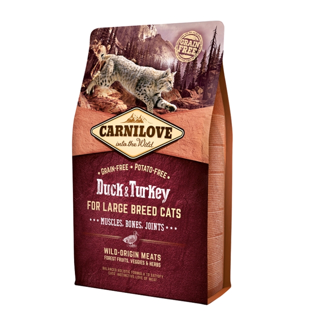 Сухой корм для кошек Carnilove Duck and Turkey Large Breed (6 кг) Сухой корм для кошек Carnilove Duck and Turkey Large Breed (6 кг)