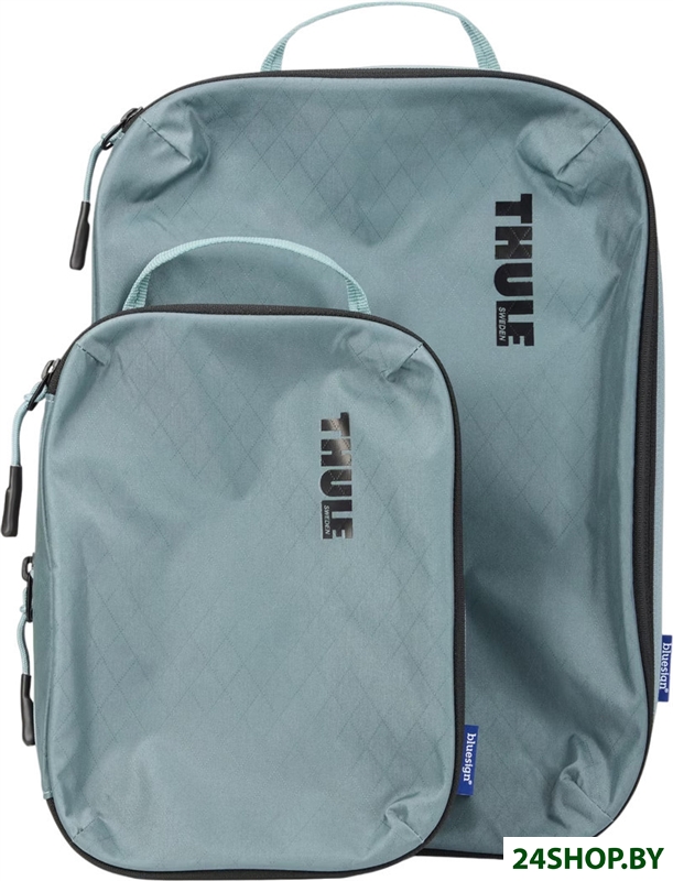 Набор органайзеров для чемодана Thule Compression Cube Set S+M 3205112 (pond gray) Набор органайзеров для чемодана Thule Compression Cube Set S+M 3205112 (pond gray)