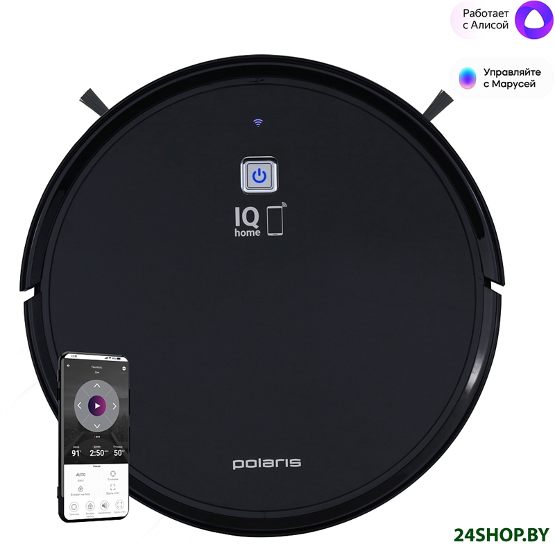 Робот-пылесос Polaris PVCR 4105 WI-FI IQ Home Aqua (черный) Робот-пылесос Polaris PVCR 4105 WI-FI IQ Home Aqua (черный)