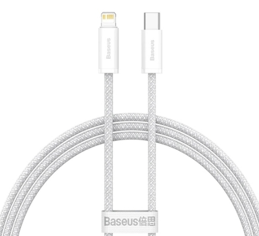Кабель Baseus Lightning - USB Type-C CALD000002 (1 м, белый) Кабель Baseus Lightning - USB Type-C CALD000002 (1 м, белый)