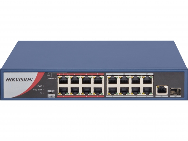 Неуправляемый коммутатор Hikvision DS-3E0318P-E/M(B) Неуправляемый коммутатор Hikvision DS-3E0318P-E/M(B)