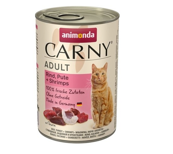 Консервированный корм для кошек Animonda Carny Adult с говядиной, индейкой и креветками 0.8 кг Консервированный корм для кошек Animonda Carny Adult с говядиной, индейкой и креветками 0.8 кг