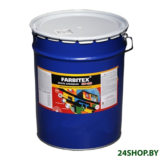 Эмаль Farbitex ПФ-115 20 кг (голубой) Эмаль Farbitex ПФ-115 20 кг (голубой)