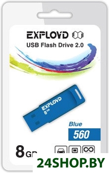 USB флэш-накопитель EXPLOYD 560 8GB (синий) (EX-8GB-560-Blue) USB флэш-накопитель EXPLOYD 560 8GB (синий) (EX-8GB-560-Blue)