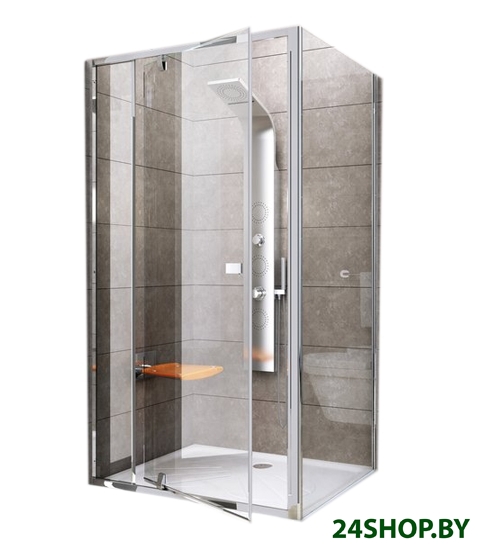 Душевая стенка Ravak Pivot PPS 100 (серебристый/прозрачное) Душевая стенка Ravak Pivot PPS 100 (серебристый/прозрачное)