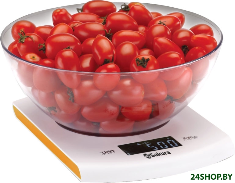 Весы кухонные Sakura SA-6068A (белый/оранжевый) Весы кухонные Sakura SA-6068A (белый/оранжевый)