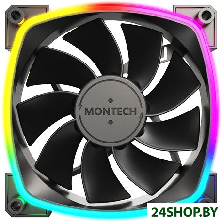 Вентилятор для корпуса Montech RX120 PWM (черный) Вентилятор для корпуса Montech RX120 PWM (черный)