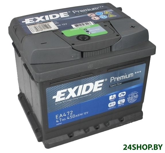 Автомобильный аккумулятор Exide Premium EA472 (47 А/ч) Автомобильный аккумулятор Exide Premium EA472 (47 А/ч)