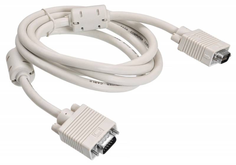 Кабель Buro VGA-15M/Mpro SVGA 15m/m 2 фильтра 1,8 м Кабель Buro VGA-15M/Mpro SVGA 15m/m 2 фильтра 1,8 м