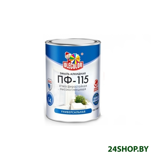 Эмаль Olecolor ПФ-115 универсальная 1.8 кг (светло-фиолетовый) Эмаль Olecolor ПФ-115 универсальная 1.8 кг (светло-фиолетовый)