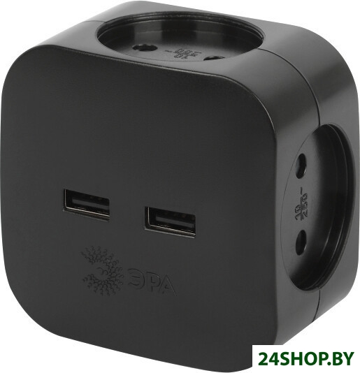 Разветвитель ЭРА SP-2-USB-W Б0049536 Разветвитель ЭРА SP-2-USB-W Б0049536