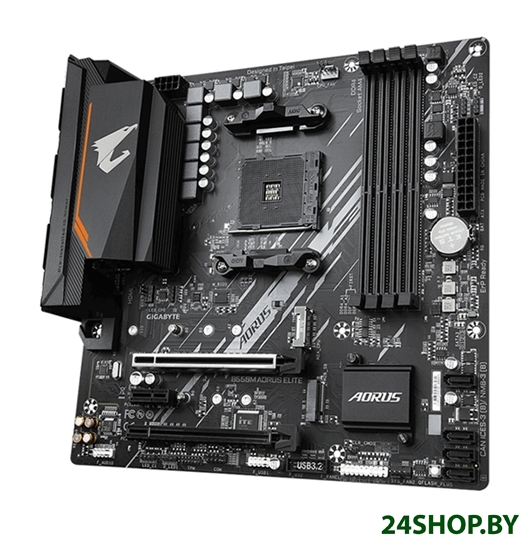 Материнская плата Gigabyte B550M Aorus Elite (rev. 1.0) Материнская плата Gigabyte B550M Aorus Elite (rev. 1.0)
