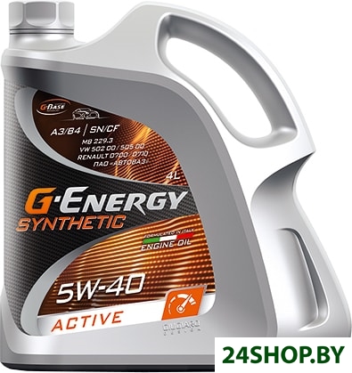 Моторное масло G-Energy Synthetic Active 5W-40 4л Моторное масло G-Energy Synthetic Active 5W-40 4л