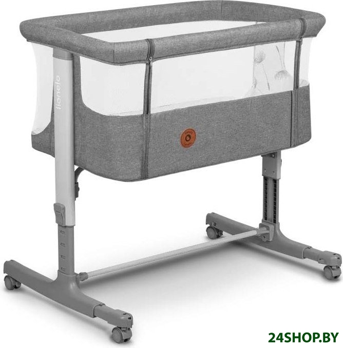 Приставная детская кроватка Lionelo Aurora (grey concrete) Приставная детская кроватка Lionelo Aurora (grey concrete)
