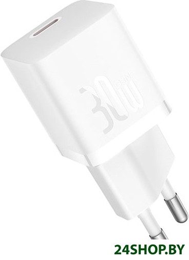 Сетевое зарядное Baseus GaN5 Fast Charger Mini 1C 30W CCGN070502 (белый) Сетевое зарядное Baseus GaN5 Fast Charger Mini 1C 30W CCGN070502 (белый)
