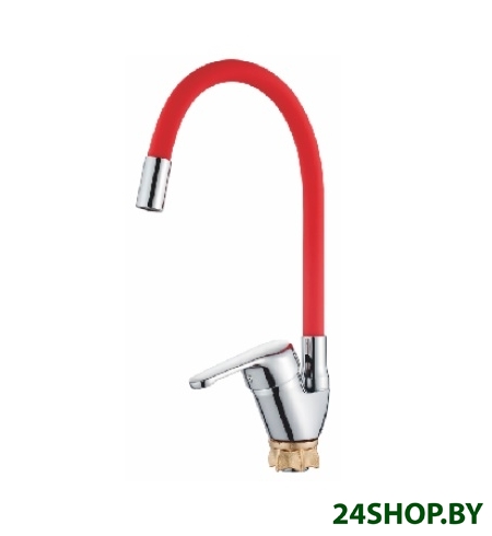 Смеситель Ledeme L4132-1 (хром/красный) Смеситель Ledeme L4132-1 (хром/красный)