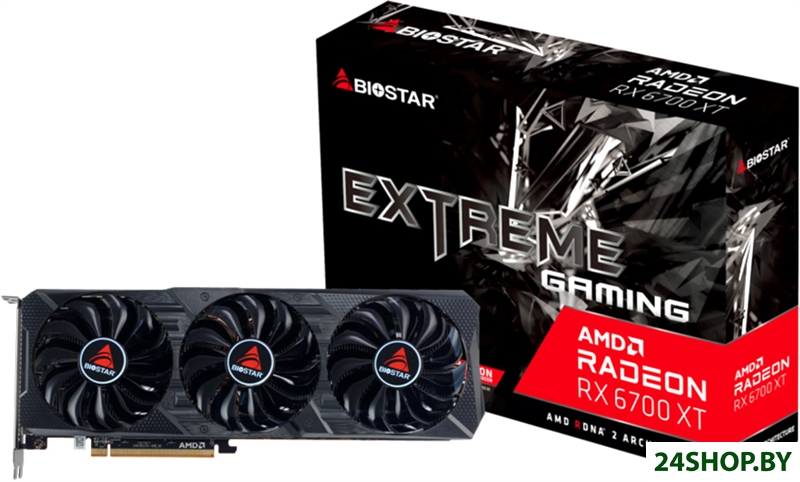 Видеокарта BIOSTAR Radeon RX 6700 XT 12GB GDDR6 VA67T6TML9 Видеокарта BIOSTAR Radeon RX 6700 XT 12GB GDDR6 VA67T6TML9