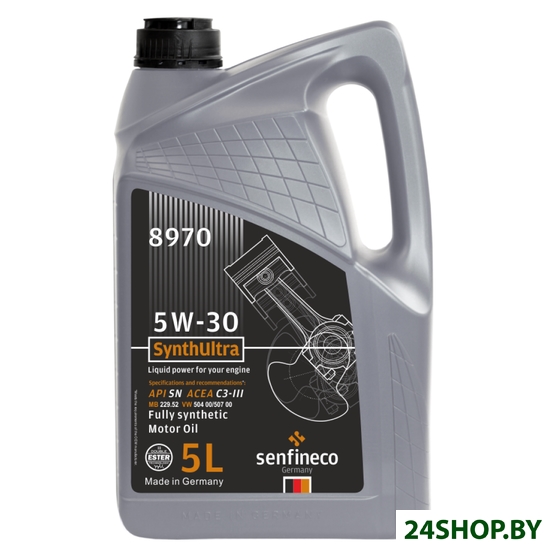 Моторное масло Senfineco SynthUltra 5W-30 API SN ACEA C3-III, 5л Моторное масло Senfineco SynthUltra 5W-30 API SN ACEA C3-III, 5л