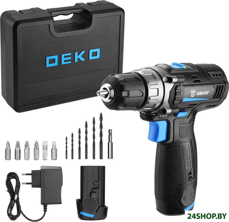 Дрель-шуруповерт Deko DKCD12V PRO 083-1007 (с 2-мя АКБ, кейс) Дрель-шуруповерт Deko DKCD12V PRO 083-1007 (с 2-мя АКБ, кейс)