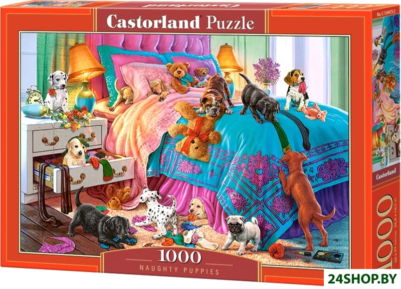 Пазл Castorland Озорные щенки Пазл Castorland Озорные щенки