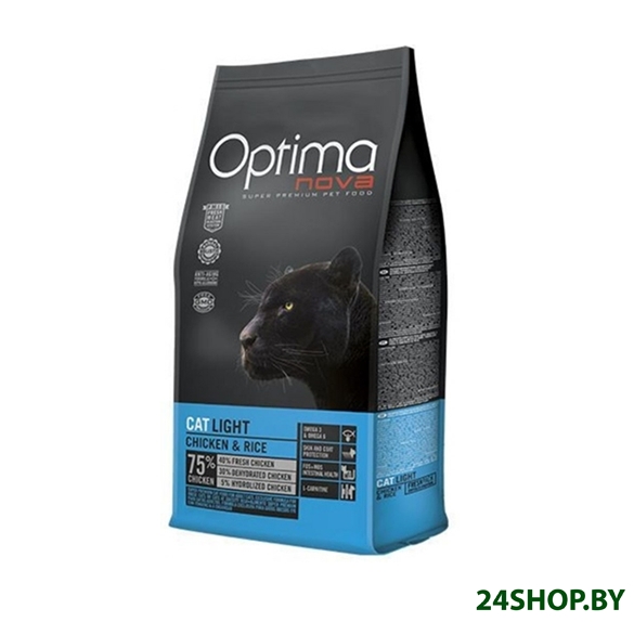Сухой корм для кошек Optimanova Cat Light Chicken and Rice (8 кг) Сухой корм для кошек Optimanova Cat Light Chicken and Rice (8 кг)