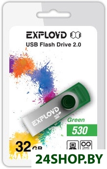 USB флэш-накопитель Exployd 530 32GB (зеленый) (EX032GB530-G) USB флэш-накопитель Exployd 530 32GB (зеленый) (EX032GB530-G)