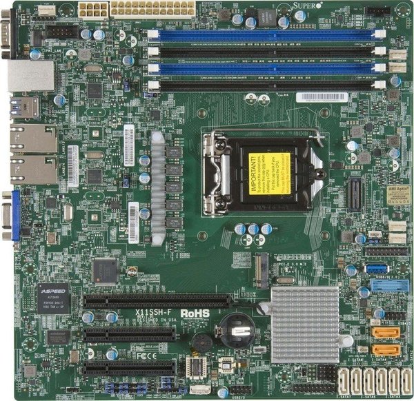 Материнская плата Supermicro X11SSH-F Материнская плата Supermicro X11SSH-F