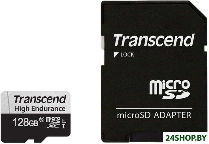 Карта памяти Transcend microSDXC TS128GUSD350V 128GB (с адаптером) Карта памяти Transcend microSDXC TS128GUSD350V 128GB (с адаптером)